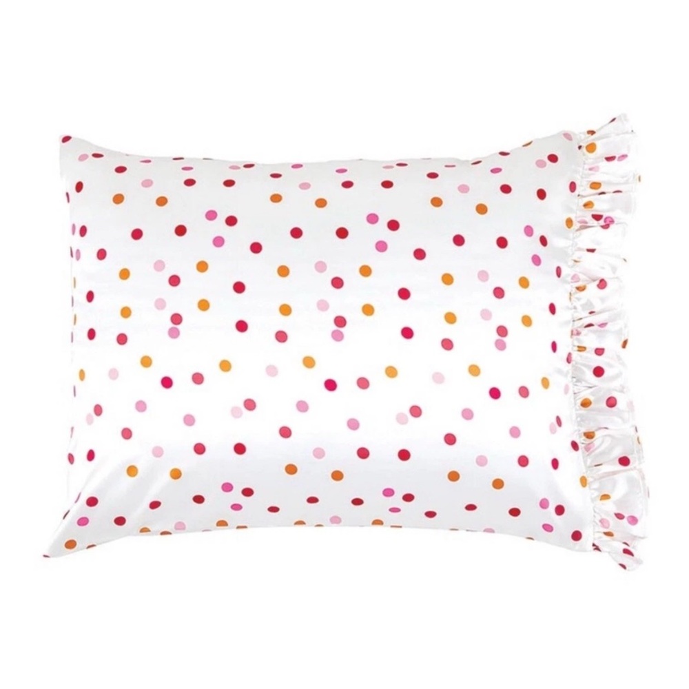 NWT Bella Satin Polka Dot Pillowcase